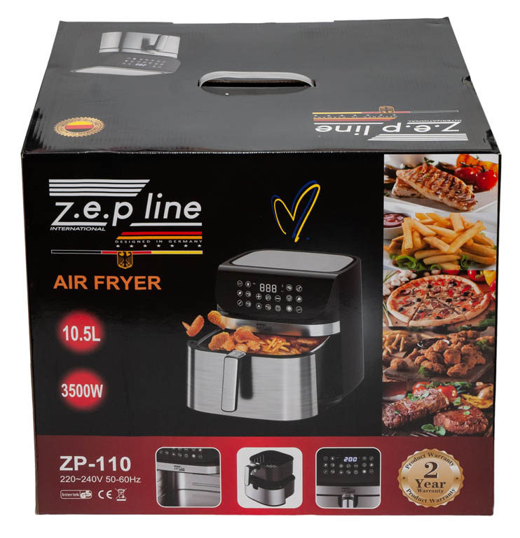 Аерофритюрниця Zepline ZP-110 3500Вт. Фритюрниця багатофункціональна на 10,5л. - Зображення 2