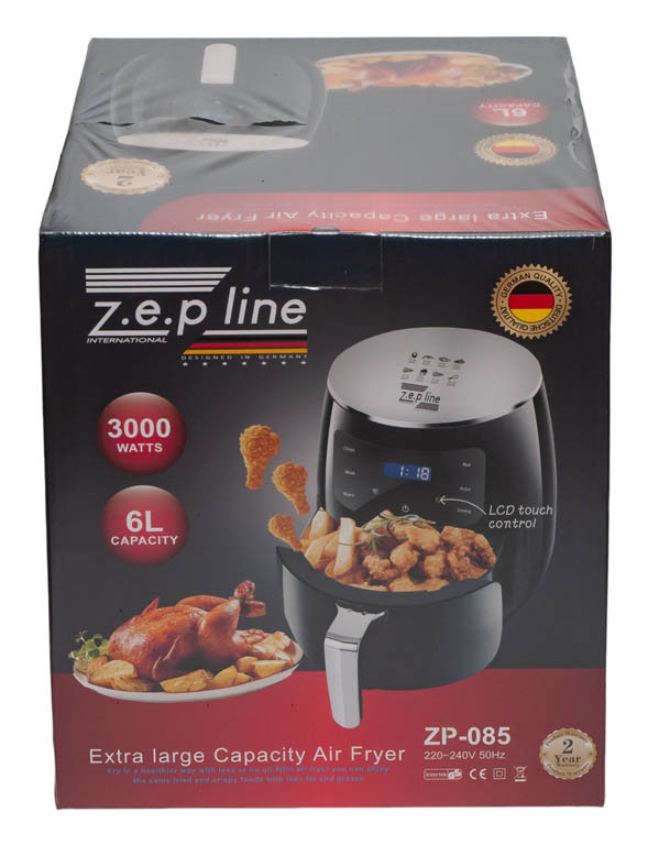 Аерофрітюрниця цифрова безмасляна Zepline ZP-085 3000 Вт Фритюрниця 6 літрів - Зображення 2