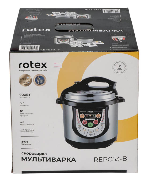 Мультиварка-скороварка ROTEX REPC53-B - Зображення 2