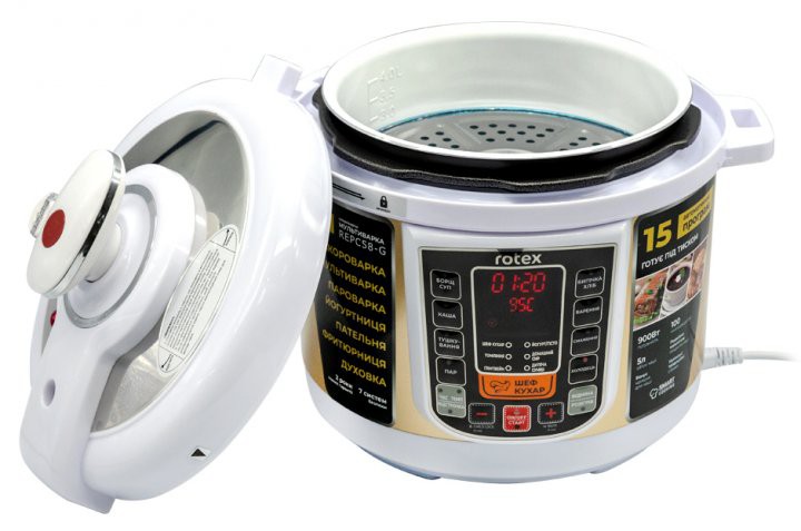 Мультиварка-скороварка ROTEX REPC58-G - Зображення 3