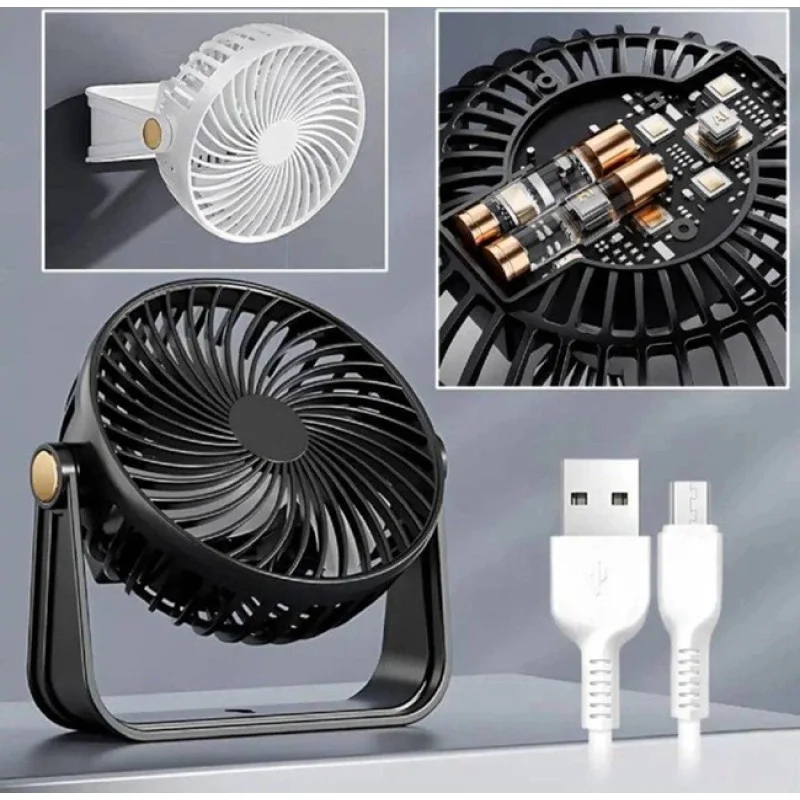 Вентилятор настільний-настінний USB - Зображення 3